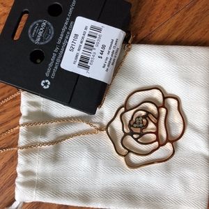 Swarovski  rose necklace